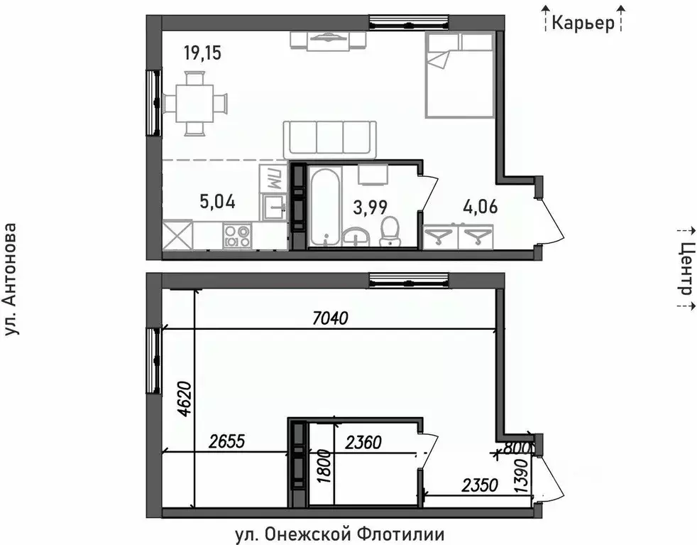 1-к кв. Карелия, Петрозаводск Флотилия жилой комплекс (32.24 м) - Фото 0