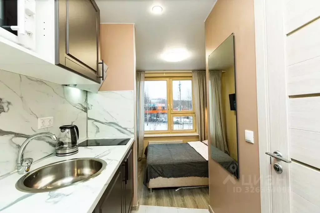 Студия Москва пос. Коммунарка, ул. Бачуринская, 11Ак1 (14.0 м) - Фото 2