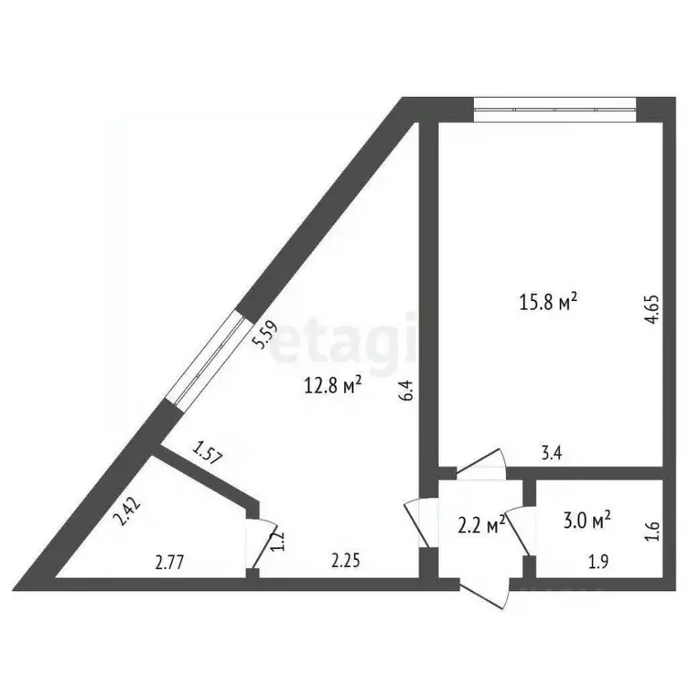 1-к кв. Крым, Ялта муниципальный округ, Кореиз пгт ш. Алупкинское, 14Б ... - Фото 2