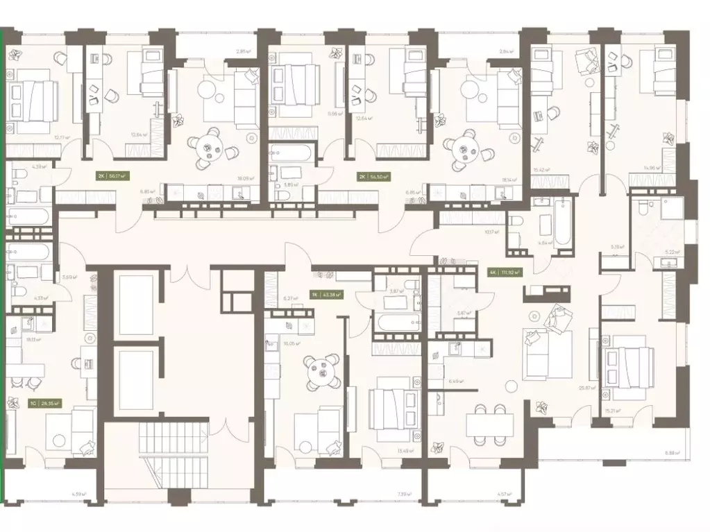 5-к кв. Кемеровская область, Кемерово Московский просп., 23А (108.28 ... - Фото 2