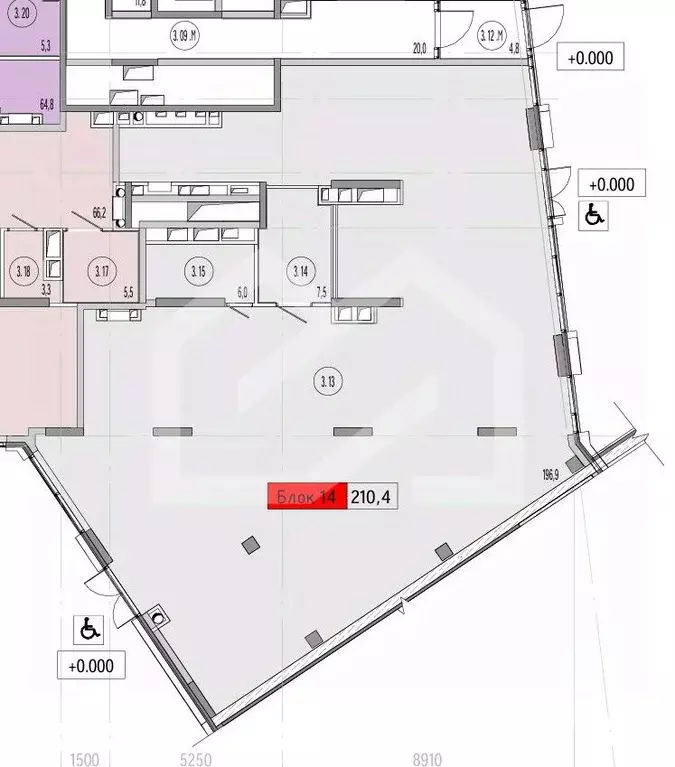 Помещение свободного назначения в Москва Союз жилой комплекс, к3 (210 ... - Фото 2