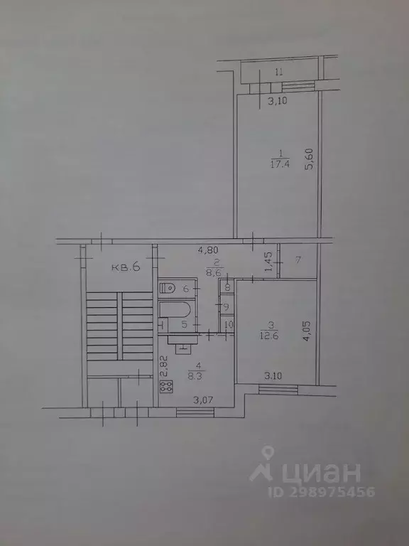 2-к кв. Ленинградская область, Всеволожск ул. Вокка, 14 (54.8 м) - Фото 0