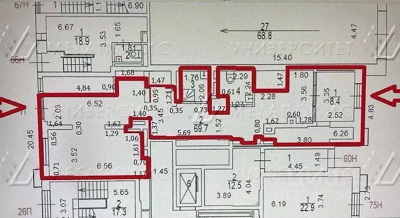 Торговая площадь в Москва Амурская ул., 1/2/2 (86 м) - Фото 1