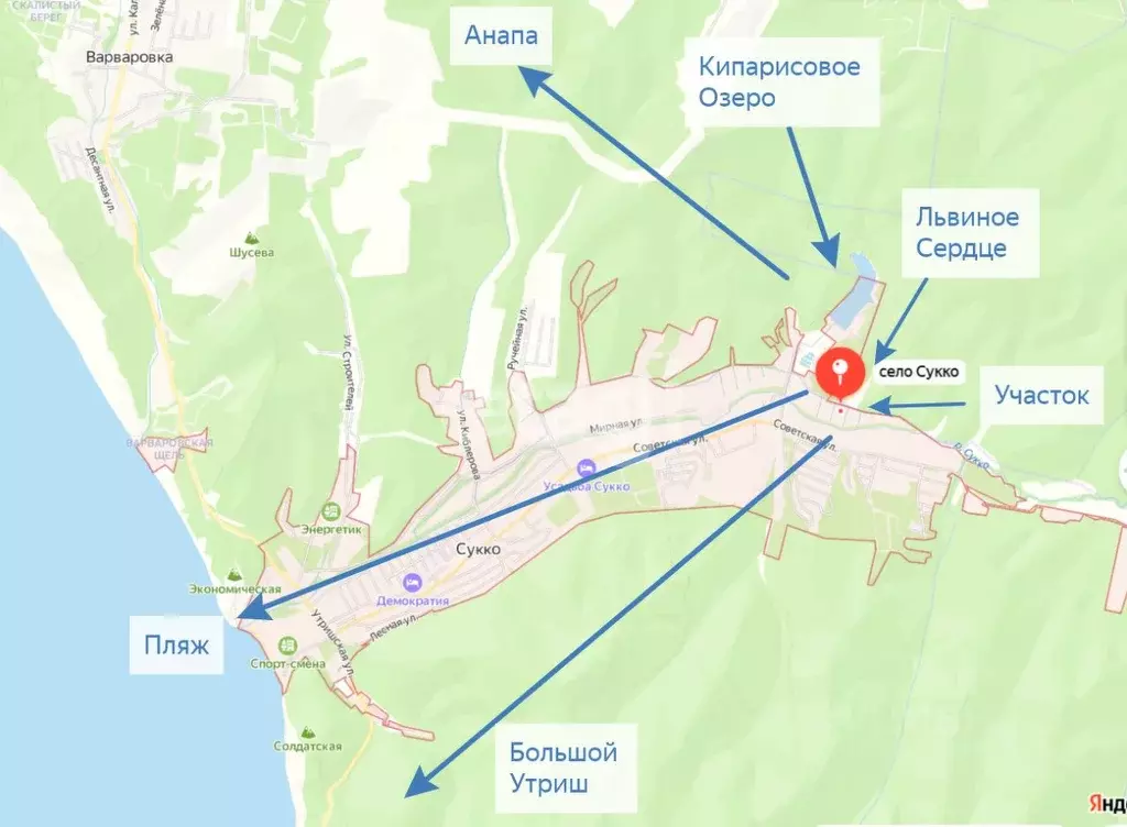Участок в Краснодарский край, Анапа муниципальный округ, с. Сукко, ... - Фото 0