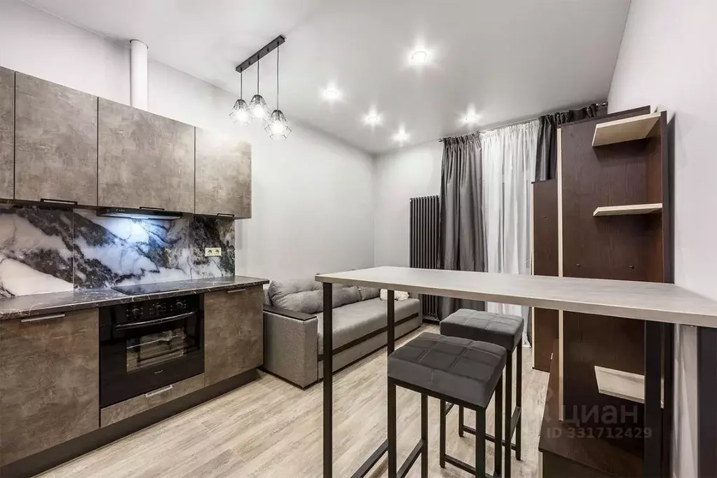 Студия Москва Бартеневская ул., 18к2 (25.0 м) - Фото 1