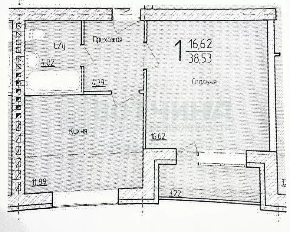1-к кв. Нижегородская область, Арзамас городской округ, д. Березовка ... - Фото 2