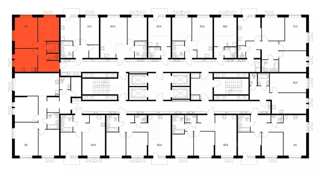 2-к кв. Свердловская область, Екатеринбург ул. Хуторская, 1/3 (52.2 м) - Фото 1