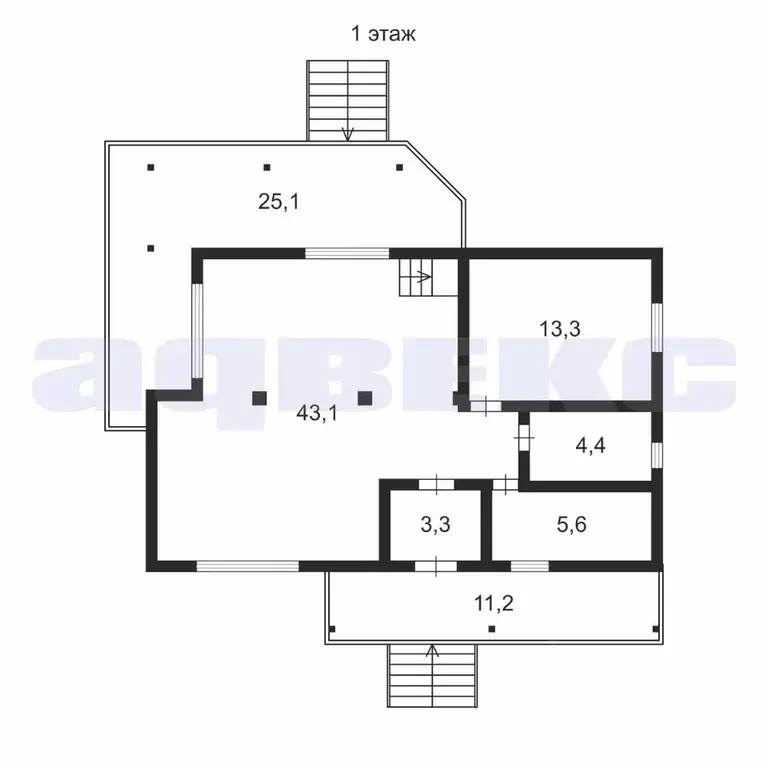 Коттедж в Санкт-Петербург пос. Песочный, 4-й кв-л,  (194 м) - Фото 1