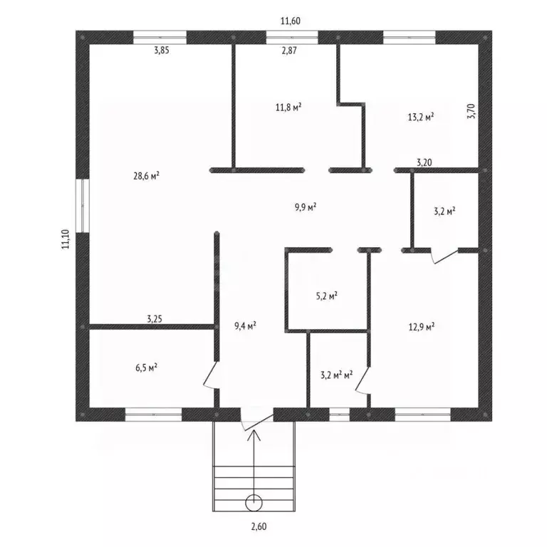Дом в Башкортостан, Уфа городской округ, с. Нагаево ул. Лимонная (114 ... - Фото 1
