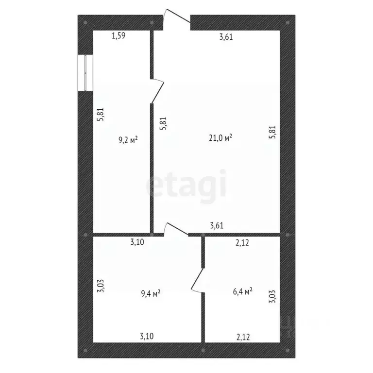 Дом в Башкортостан, Уфимский район, Таптыковский сельсовет, с. ... - Фото 2