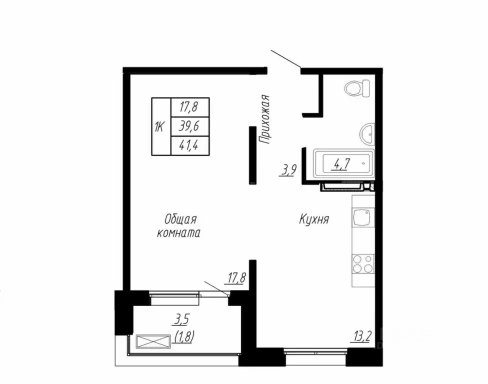 1-к кв. Ленинградская область, Тельмана Тосненский район, Сибирь жилой ... - Фото 1