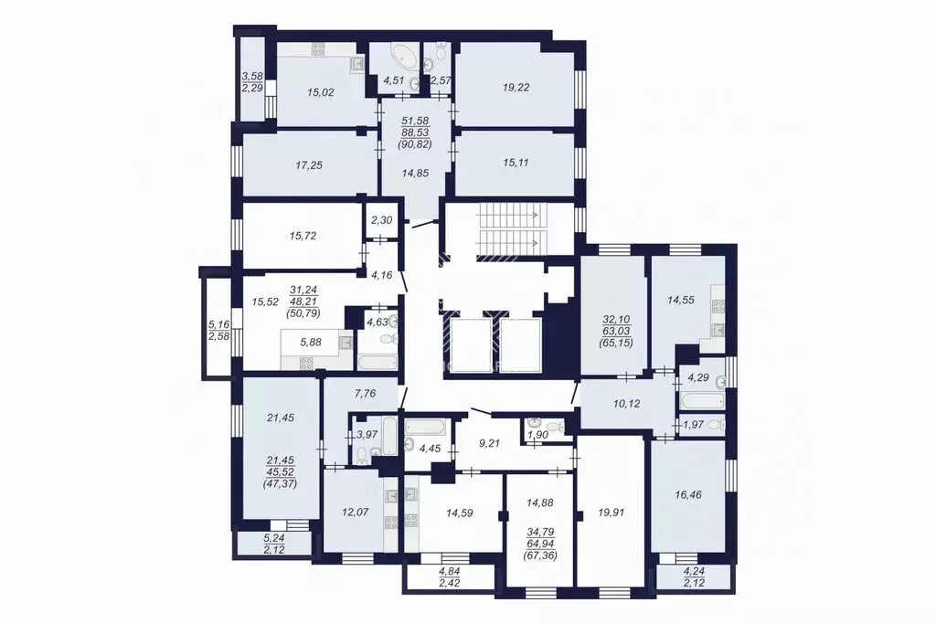 3-комнатная квартира: Челябинск, Копейская улица, 1 (90.82 м) - Фото 1