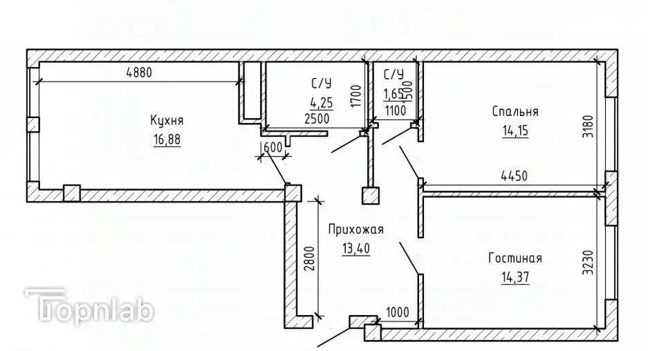 2-к кв. Кабардино-Балкария, Нальчик ул. Героя России Т.М. Тамазова, 5 ... - Фото 2