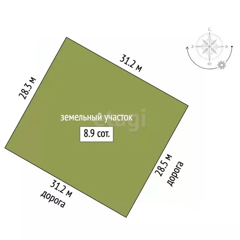 Участок в Крым, Симферопольский район, Трудовское с/пос, Мартовский ... - Фото 2