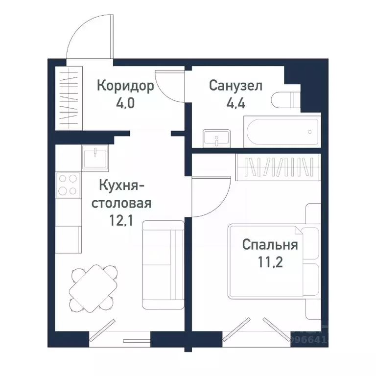 1-к кв. Челябинская область, Челябинский городской округ, пос. ... - Фото 1