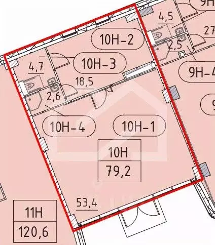 Торговая площадь в Москва Марк жилой комплекс, к2 (79 м) - Фото 2