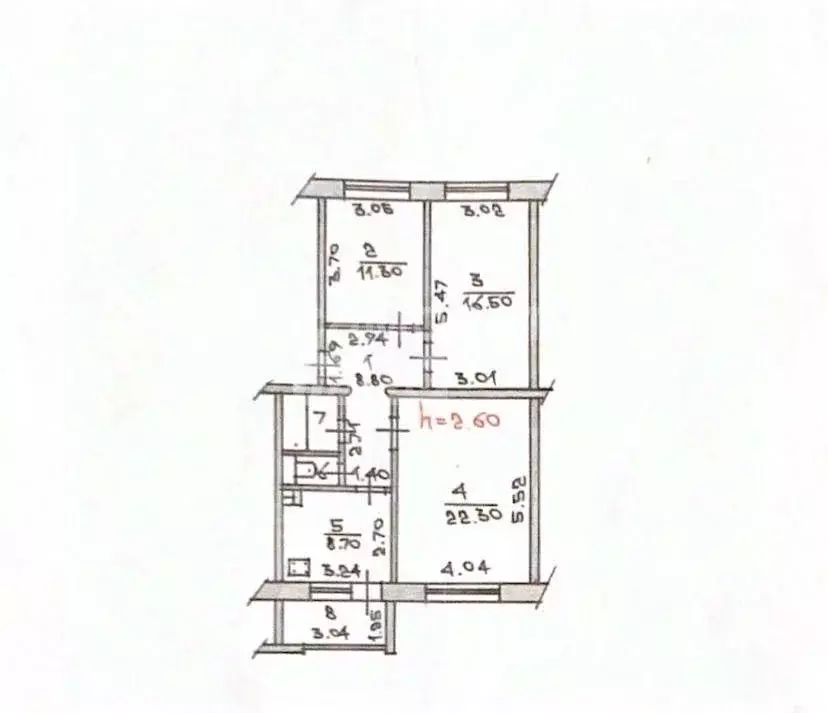 3-к кв. Чувашия, Чебоксары Московский просп., 20 (73.7 м) - Фото 1