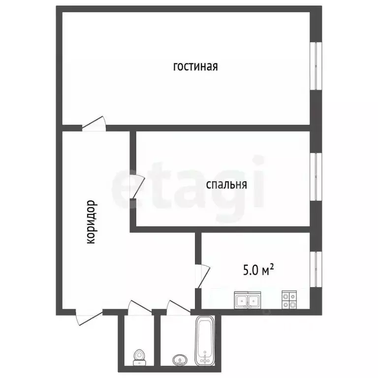2-к кв. Ярославская область, Данилов Петербургская ул., 65 (40.9 м) - Фото 2