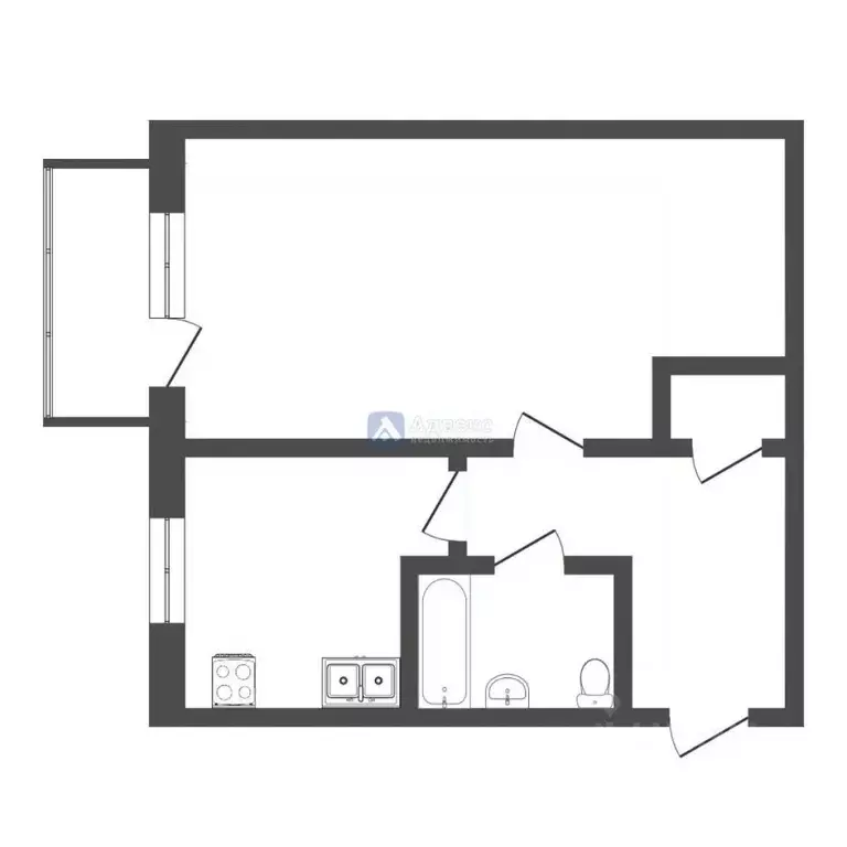 1-к кв. Тюменская область, Тюмень проезд Геологоразведчиков, 47 (29.9 ... - Фото 2