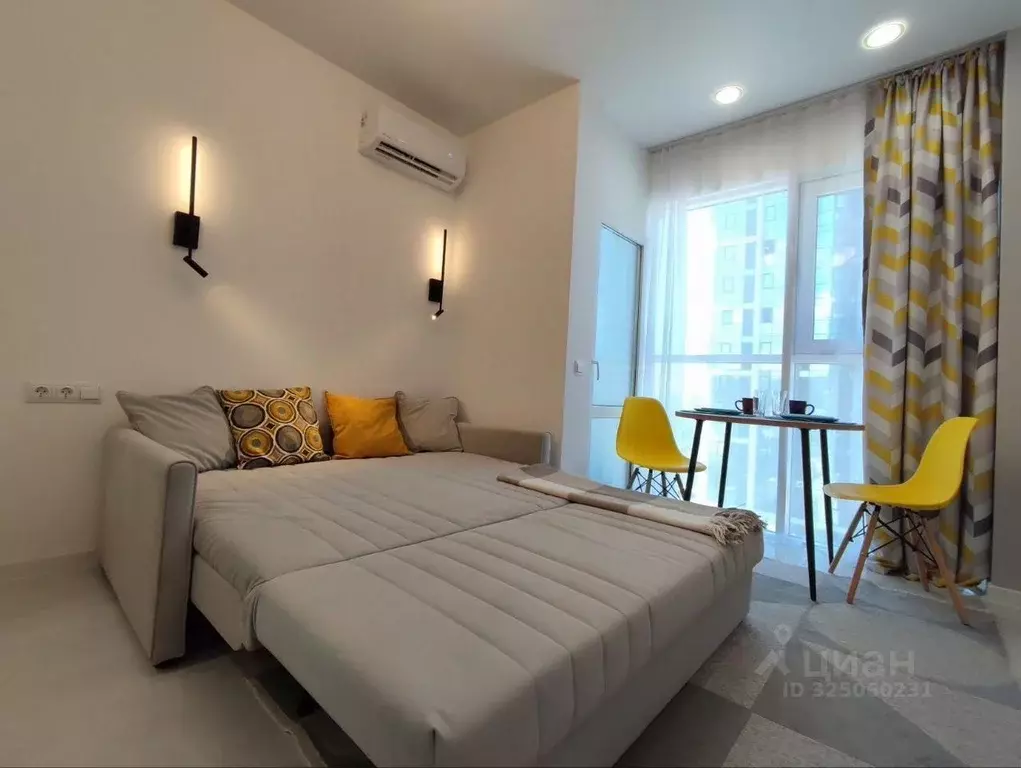 Студия Краснодарский край, Сочи Бытха мкр, ул. Ясногорская, 16/6к2 ... - Фото 1