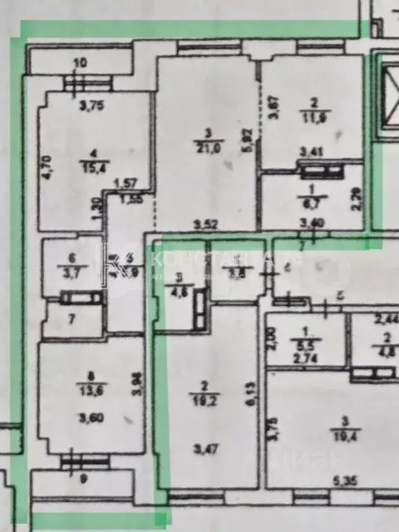 3-к кв. Челябинская область, Челябинск Университетская Набережная ул., ... - Фото 2