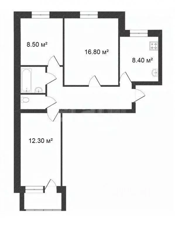 3-к кв. Вологодская область, Вологда Ленинградская ул., 85 (62.6 м) - Фото 1
