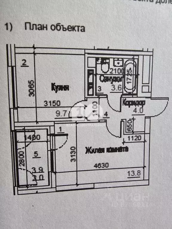 1-к кв. Новосибирская область, Новосибирск Тайгинская ул., 39 (35.0 м) - Фото 1