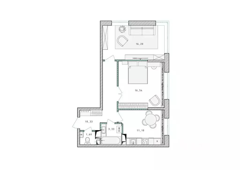 2-к кв. Московская область, Пушкино Ярославское ш., 194к1 (59.4 м) - Фото 1