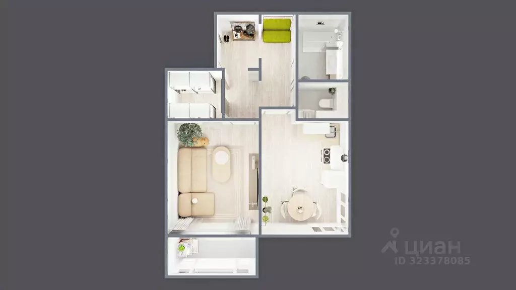 1-к кв. Новосибирская область, Новосибирск Самоцветы жилой комплекс ... - Фото 1