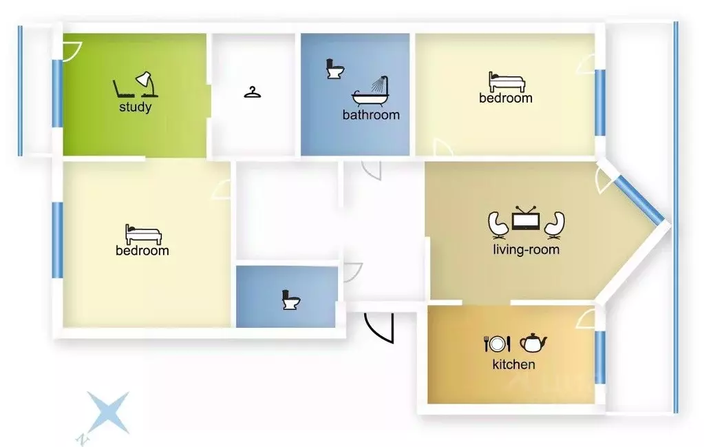 3-к кв. Москва Ломоносовский просп., 25к3 (150.0 м) - Фото 2