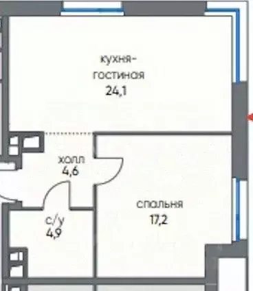 2-к кв. Москва ул. Нижние Мневники, 9 (50.8 м) - Фото 1