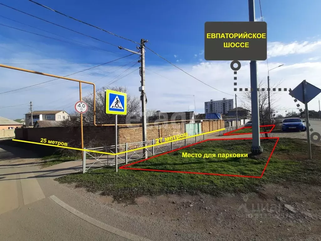 Участок в Крым, Саки ш. Евпаторийское (6.7 сот.) - Фото 1