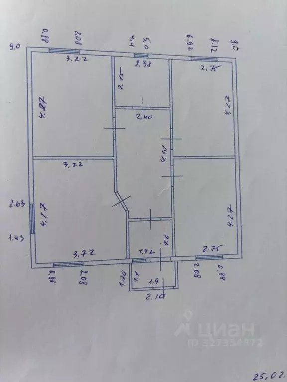 Дом в Пензенская область, с. Бессоновка ул. Степная, 38Б (90 м) - Фото 2
