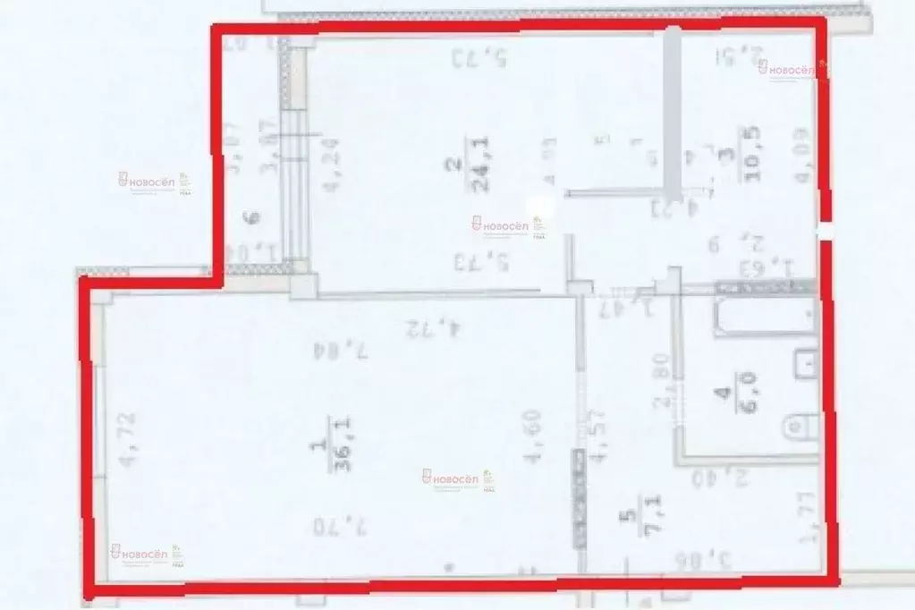 3-к кв. Свердловская область, Екатеринбург ул. Краснолесья, 14к1 (83.8 ... - Фото 2