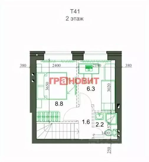 Таунхаус, 41.3 м - Фото 1