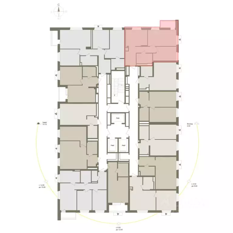 2-к кв. Башкортостан, Уфа Родина Парк жилой комплекс (56.4 м) - Фото 2