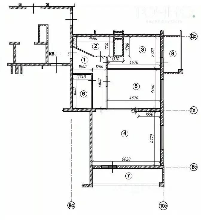 2-к кв. Пензенская область, Пенза ул. Мира, 63А (75.8 м) - Фото 1