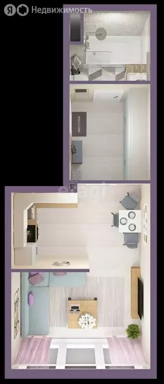 1-комнатная квартира: Ульяновск, проспект Генерала Тюленева, 32 (33.6 ... - Фото 2