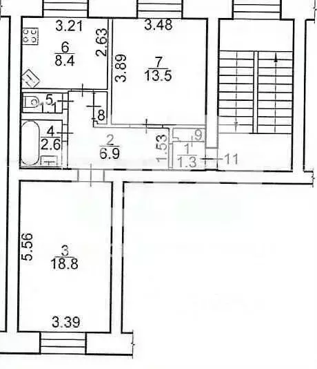 2-к кв. Новосибирская область, Новосибирск ул. Ватутина, 27 (54.4 м) - Фото 1