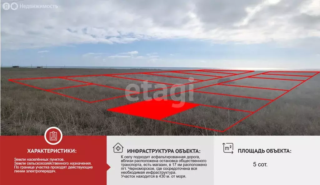 Участок в Окунёвское сельское поселение, село Марьино (5 м) - Фото 2