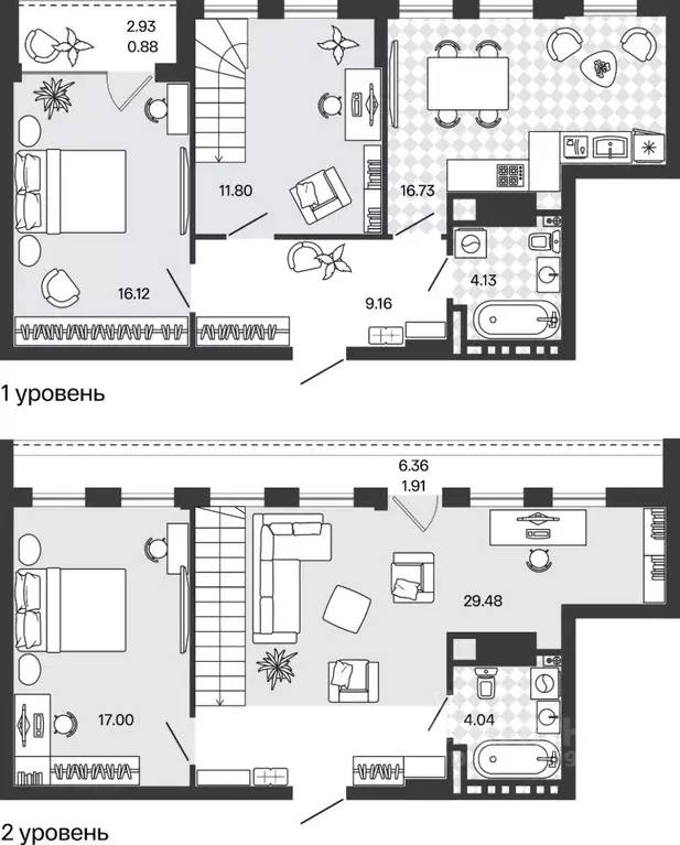 3-к кв. Калининградская область, Гурьевский муниципальный округ, пос. ... - Фото 1
