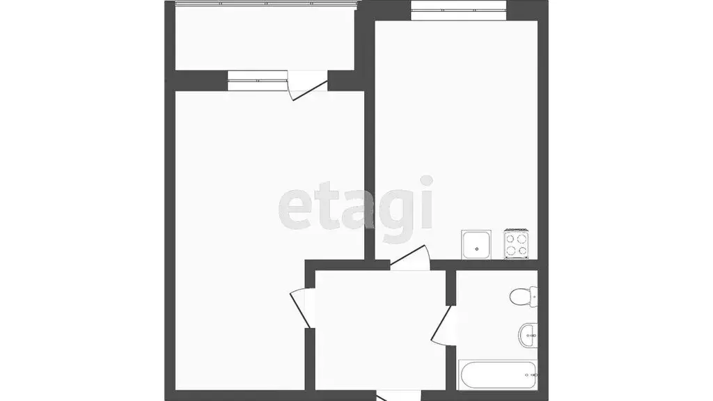 1-комнатная квартира: Тюмень, Линейная улица, 17 (44.1 м) - Фото 0
