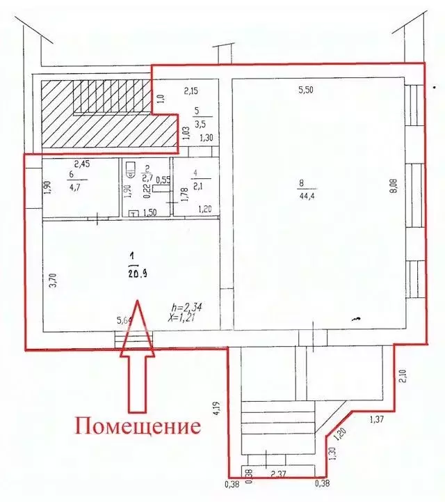 Торговая площадь в Башкортостан, Уфа Первомайская ул., 75А (78 м) - Фото 1