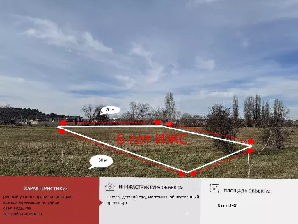 Участок в Крым, Симферопольский район, с. Мирное  (6.0 сот.) - Фото 0