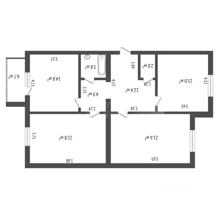 3-к кв. Тюменская область, Тюмень Широтная ул., 209 (96.3 м) - Фото 1