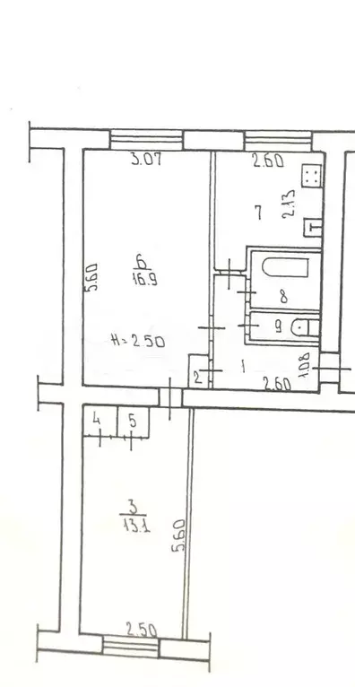 2-к. квартира, 47 м, 1/5 эт. - Фото 0