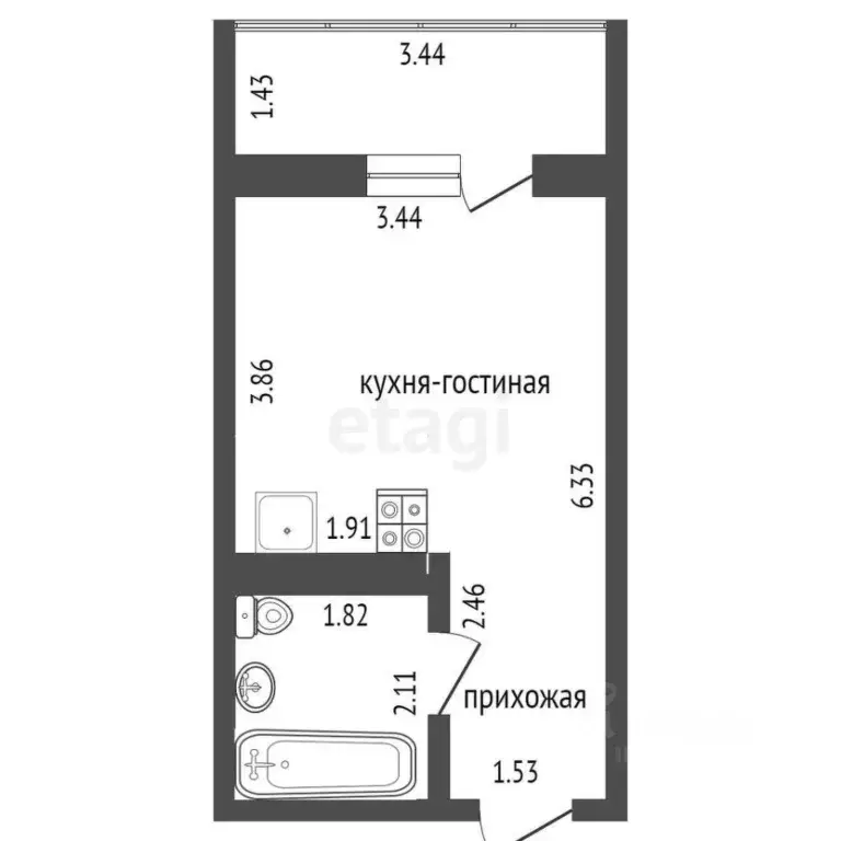 Студия Оренбургская область, Оренбург просп. Братьев Коростелевых, ... - Фото 1