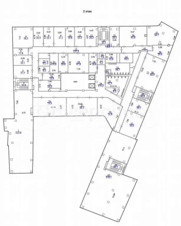 Офис 8734.2 кв.м - Фото 1