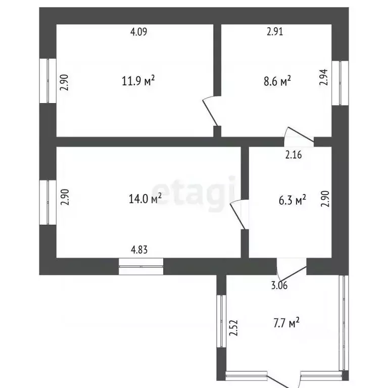 Дом в Крым, Сакский район, с. Ивановка ул. Мира (51 м) - Фото 2