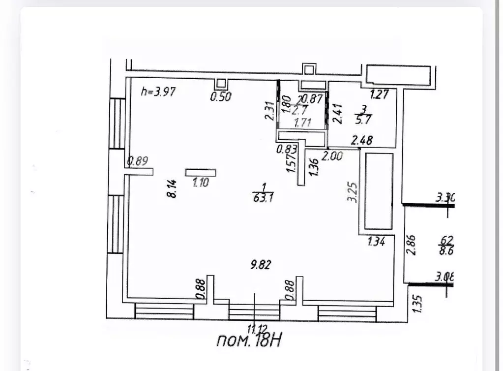 Помещение свободного назначения в Москва Измайловский проезд, 5А (72 ... - Фото 2